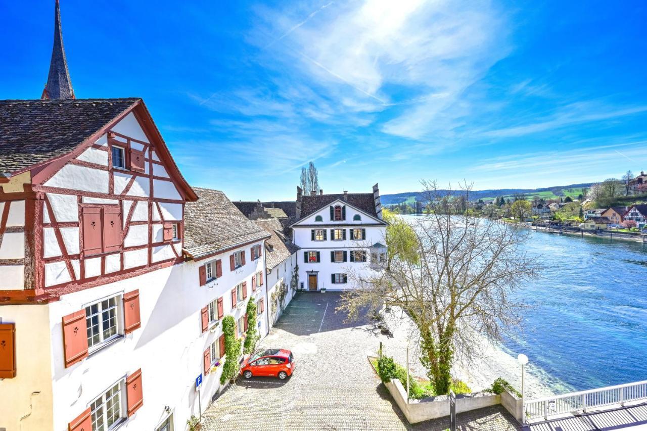 Hotel Rheinfels Stein Am Rhein Exterior foto